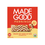MadeGood Mornings Soft-Baked Oat Bars – Vegan Gluten-Free Pantry Staple for Nut-Free Classrooms, 30-Count Variety Pack