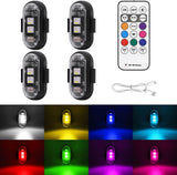 Camping and Marine Strobe Light Set – 8 Colors and 10 Modes with Wireless Remote for Nighttime Outdoor Use
