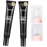Beetles Gel Nail Tips 576Pcs Pre-shape Short Almond Etch-X Nail Tips – Valentine's Day Gift for Her, Elegant Almond Press-On Nail Art Starter Kit