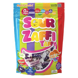 Zollipops Zaffi Taffy Sour Watermelon, Green Apple, Blue Raspberry, Grape – Clean-Ingredient Sugar-Free Candy for Low-Sugar Diets