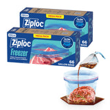 Ziploc Gallon Food Storage Bags – Reusable Zipper Sealing for Repeat Batch Cooking Routines