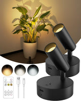Calming Accent Spotlight for Bedroom Corners and Plants, Soft 3000K Warm Light with 15/30/60/120 Min Timer for Nightly Calm