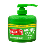 O'Keeffe's Working Hands Hand Cream – Lanolin-Free, Dye-Free Hand Moisturizer Safe for Reactive Skin, 10oz Pump