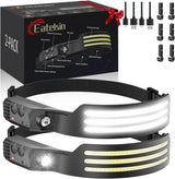 LUMPRO 300Ft LED Headlamp – Waterproof Hands-Free Light for Patio Projects, Beach Walks, and Storm Prep at the Campsite