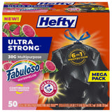 Hefty Ultra Strong 30 Gallon Trash Bags – Reinforced Drawstring Bags That Prevent Mid-Haul Breakage and Floor Hazards