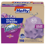 Hefty Ultra Strong 13 Gallon Kitchen Garbage Bags, 6-in-1 Protection – Safe Handling of Sharp Bones, Peels, and Heavy Wet Waste, 110 Count