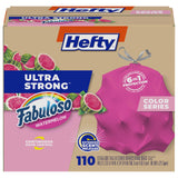 Hefty Ultra Strong Tall Kitchen Bags – Design Forward Pink Trash Bags for Modern Home Aesthetics, 13 Gallon Bulk Pack