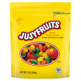 Wonka Jujyfruits Classic Chewy Gummy Candy, 12oz Shareable Assorted Bag for Birthday Party Favors and Lunches