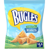 Bugles Ranch Corn Snack Cones – Pantry Stock for Office Snack Drawer and Conference Room Bowls, 14.5 oz