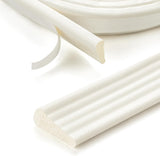 Weatherproofing Co. Modern Edge Weather Strip – Apartment Door Seal in White or Black, Discreet Draft Stopper