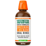 TheraBreath Whitening + Oil Blend Rinse – Housewarming and Self-Care Gift Set Pick for Wellness Lovers, Smooth Mint, 16 Fl Oz
