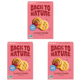Back to Nature Classic Round Crackers – Playdate-Ready Vegan Cracker Parents Can Trust, 6.5 oz Box