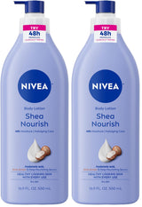 NIVEA Cocoa Butter Lotion for Dry Skin with Hyaluronic Acid, One-Bottle Minimalist Skincare, 33.8 Fl Oz Value Size