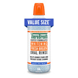 TheraBreath Dazzling Mint Whitening Rinse – Alcohol-Free Wellness Essential for Daily Bathroom Routine, 1 Liter