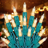 Brightown Holiday String Lights – Fireplace Mantel and Window Frame Lighting, 25ft Warm White Indoor Ambiance