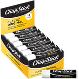 ChapStick Classic Original Lip Balm 12-Count – Nursery, Playroom, and Lunchbox Safe for Kids