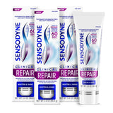 Sensodyne Clinical Repair Whiten & Shine – Safe Sensitivity Toothpaste for Households with Kids