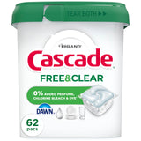 Cascade Free & Clear ActionPacs – Parent-Approved Dish Soap, Safe Around Curious Toddlers 47ct