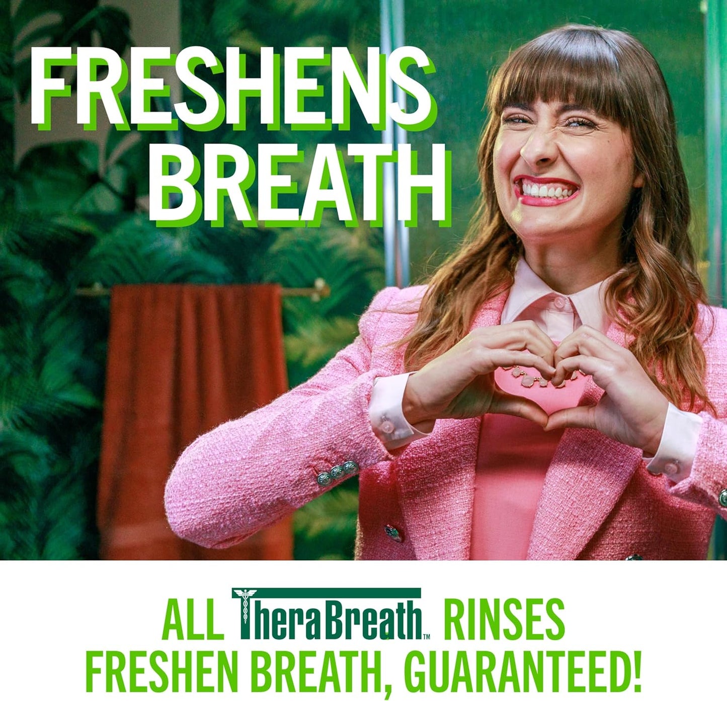 TheraBreath Fresh Breath Mouthwash – Less-Is-More Oral Care With No Artificial Dyes, Mild Mint 16 Fl Oz (2-Pack)