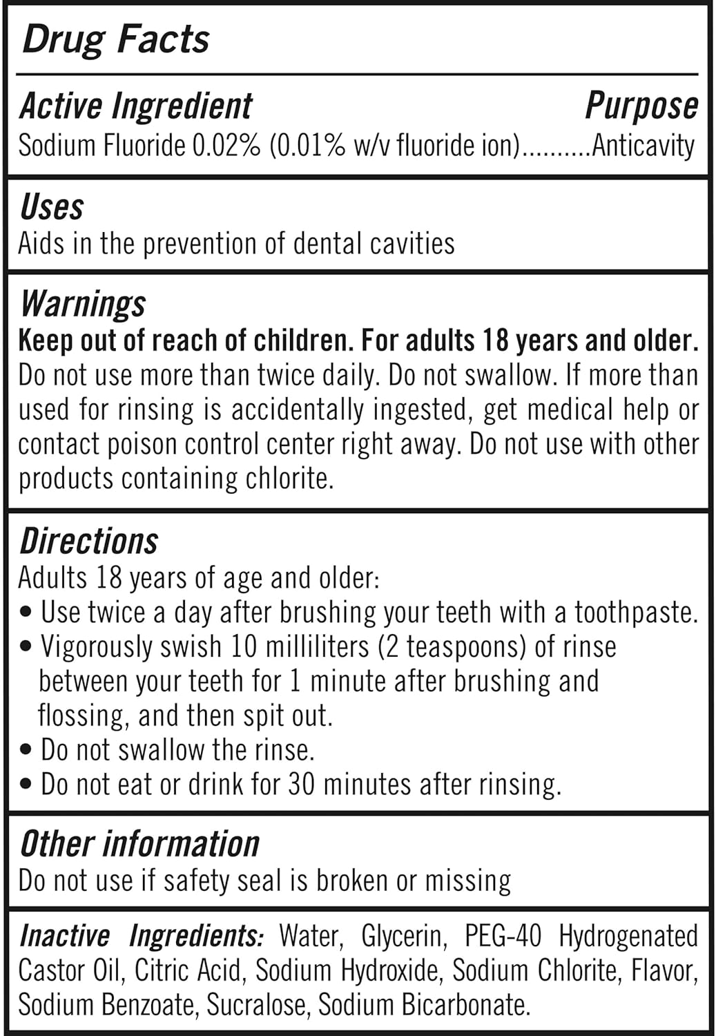 TheraBreath Oral Rinse 6-in-1 Benefits, Quick Alcohol-Free Fresh Breath Confidence for Workdays, 2 Pack