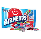 Airheads Candy Mini Bars Variety Pack, Individually Wrapped Party Favors for Kids Birthday Piñatas and After-School Snacks, 12oz