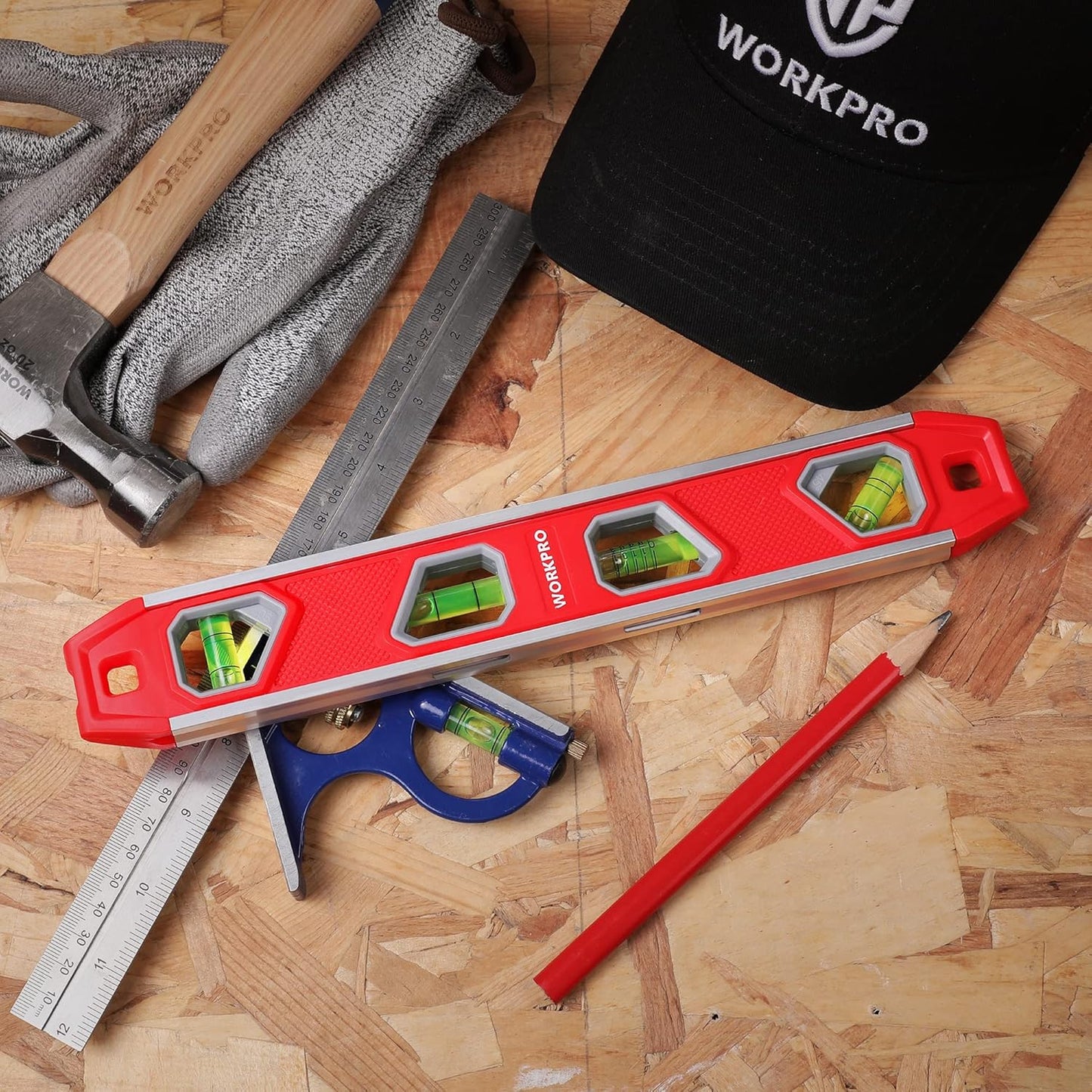 WORKPRO 12 Inch Magnetic Small Level - Thoughtful DIY Gift for Mom, Grandma, or the Home Renovator in the Family