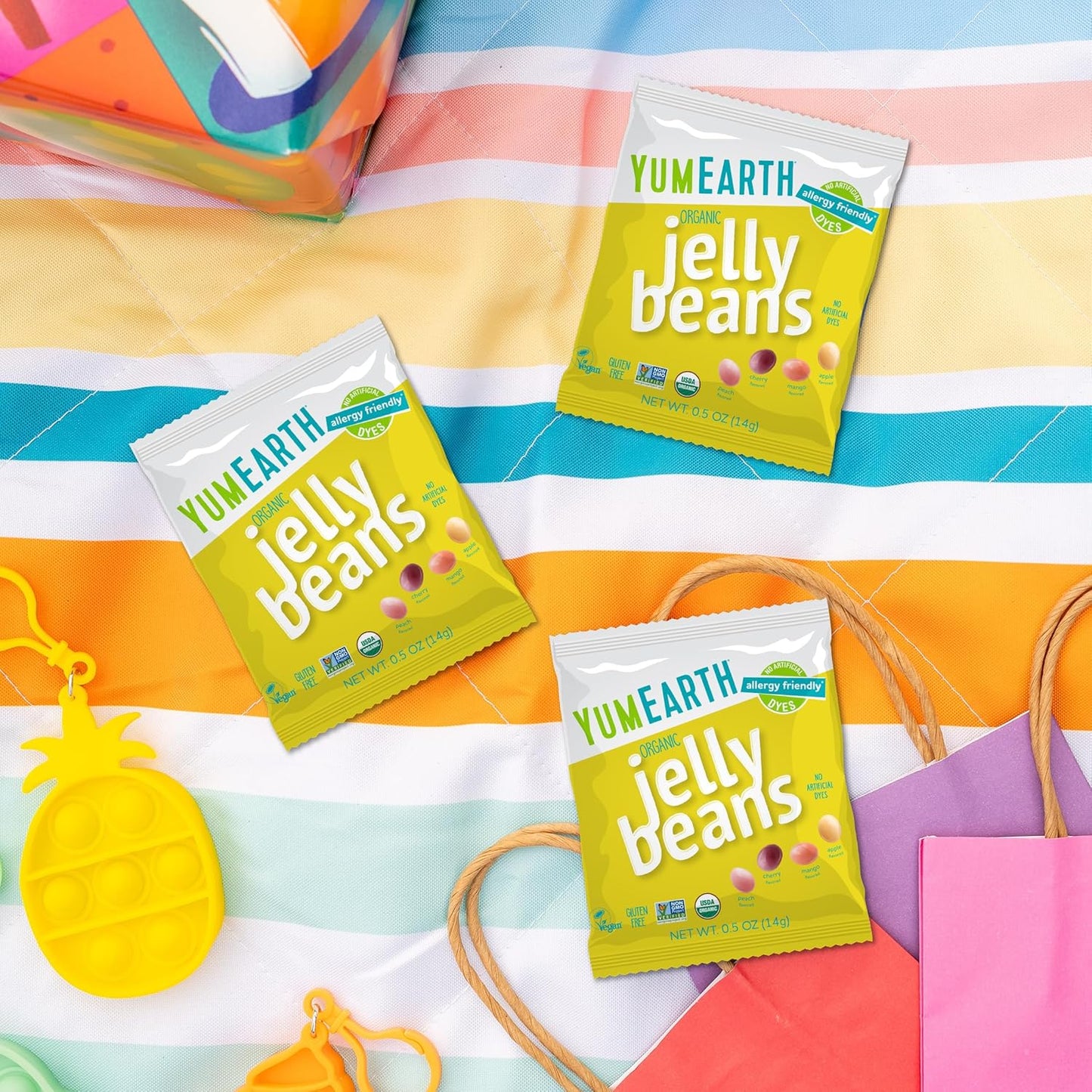 YumEarth Organic Jelly Beans – Clean Label Fruity Candy for Plant Based Adults and Health Conscious Pantry Stocking
