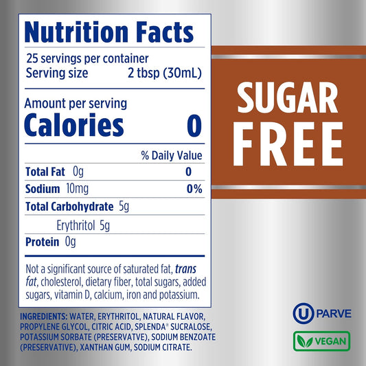 zero calories per serving