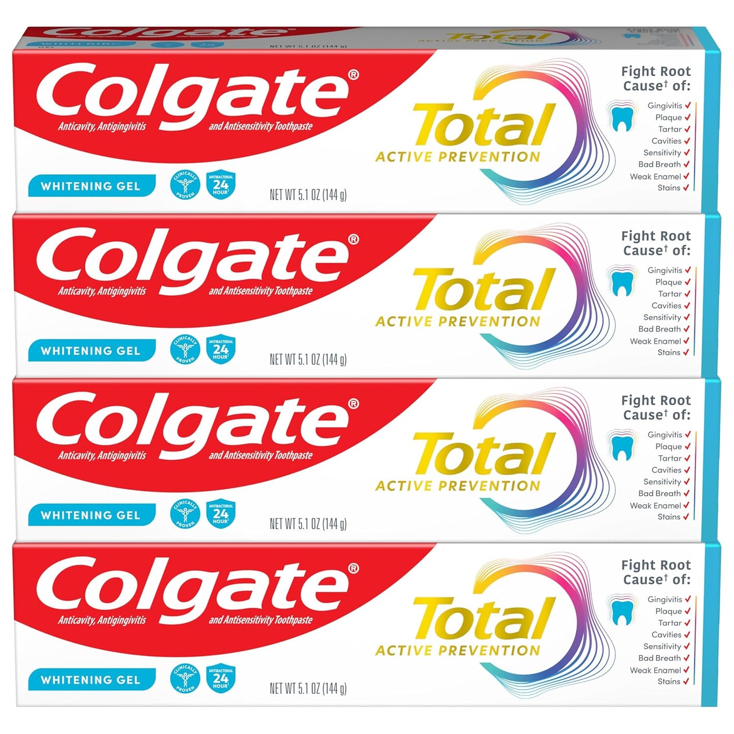 0.454% stannous fluoride active ingredient (0.15% fluoride ion) for antibacterial and anticavity action