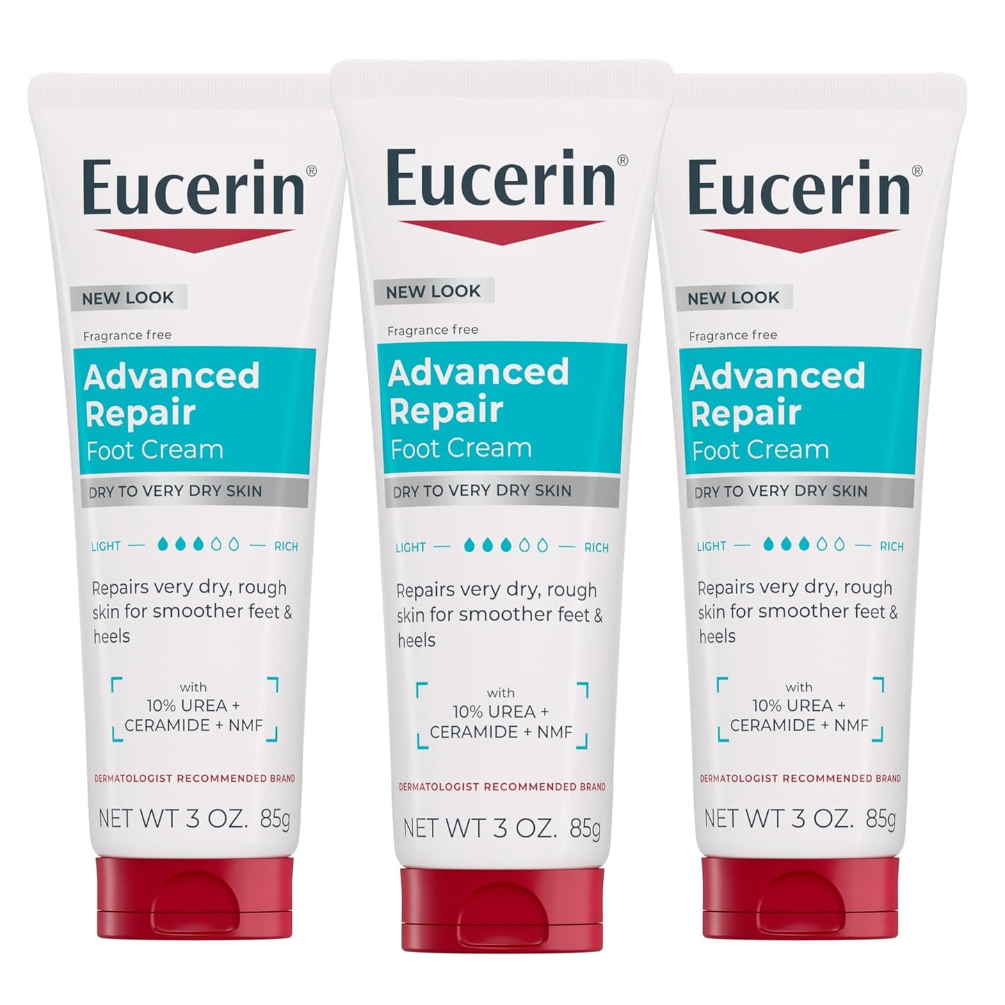 10% urea concentration for keratolytic softening of thickened heel skin