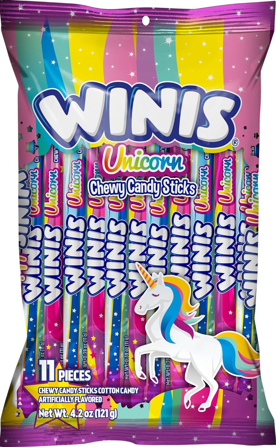 11-piece chewy taffy swirl per 4.3 oz sharing bag