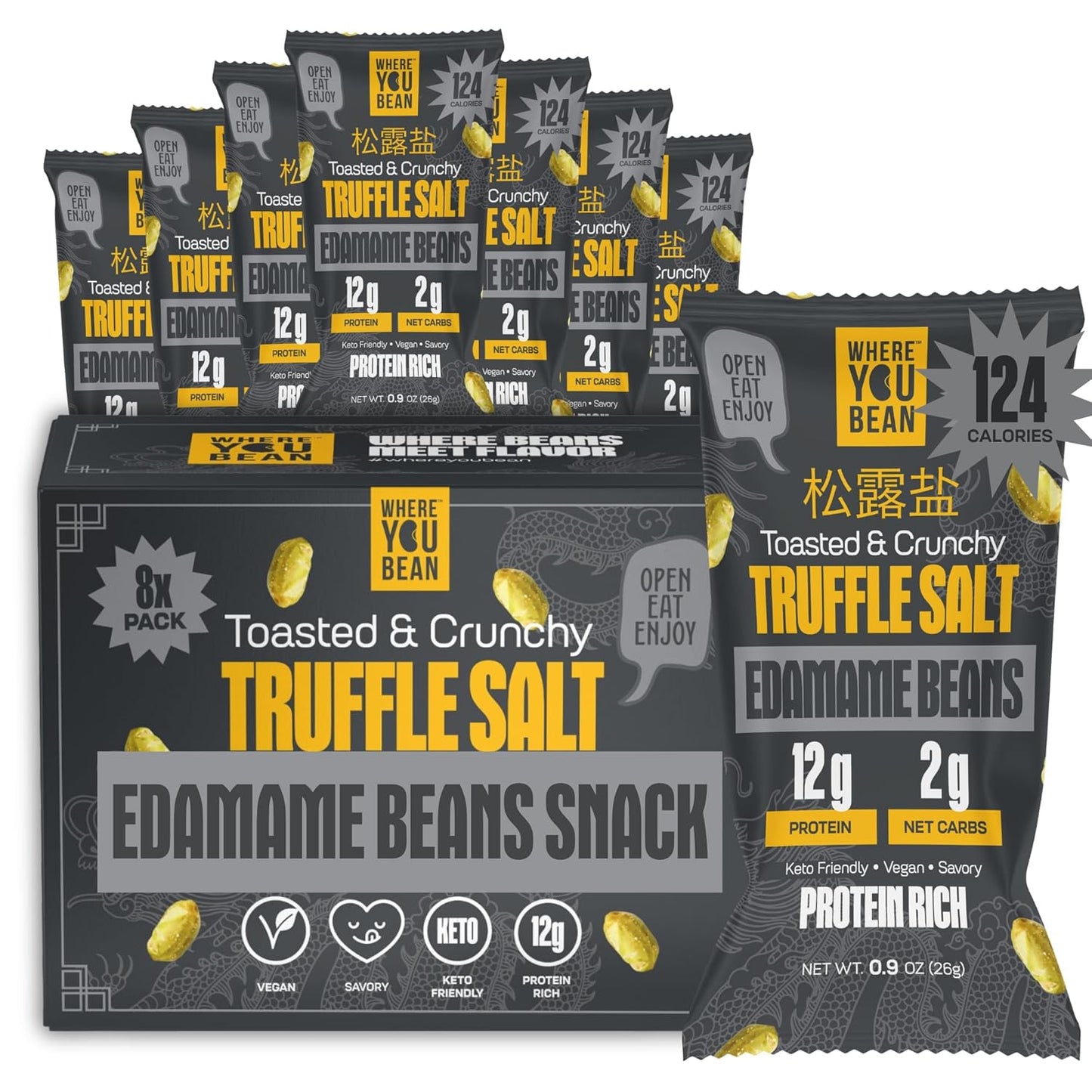12g plant-based protein per individual 0.9 oz serving