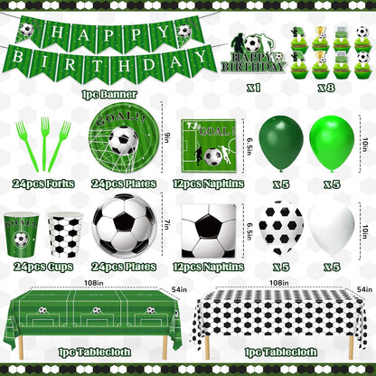 2-style design combining green grass background with soccer ball patterns