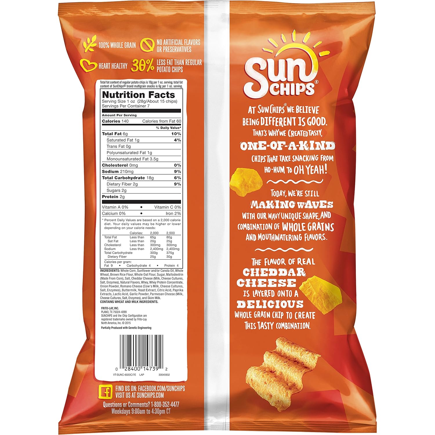 21g of whole grain per 1 oz serving