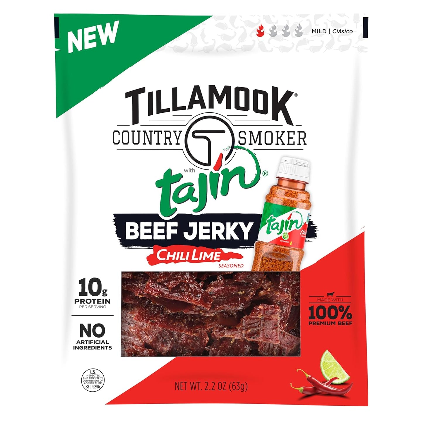 22 grams of protein per 2.2 oz bag