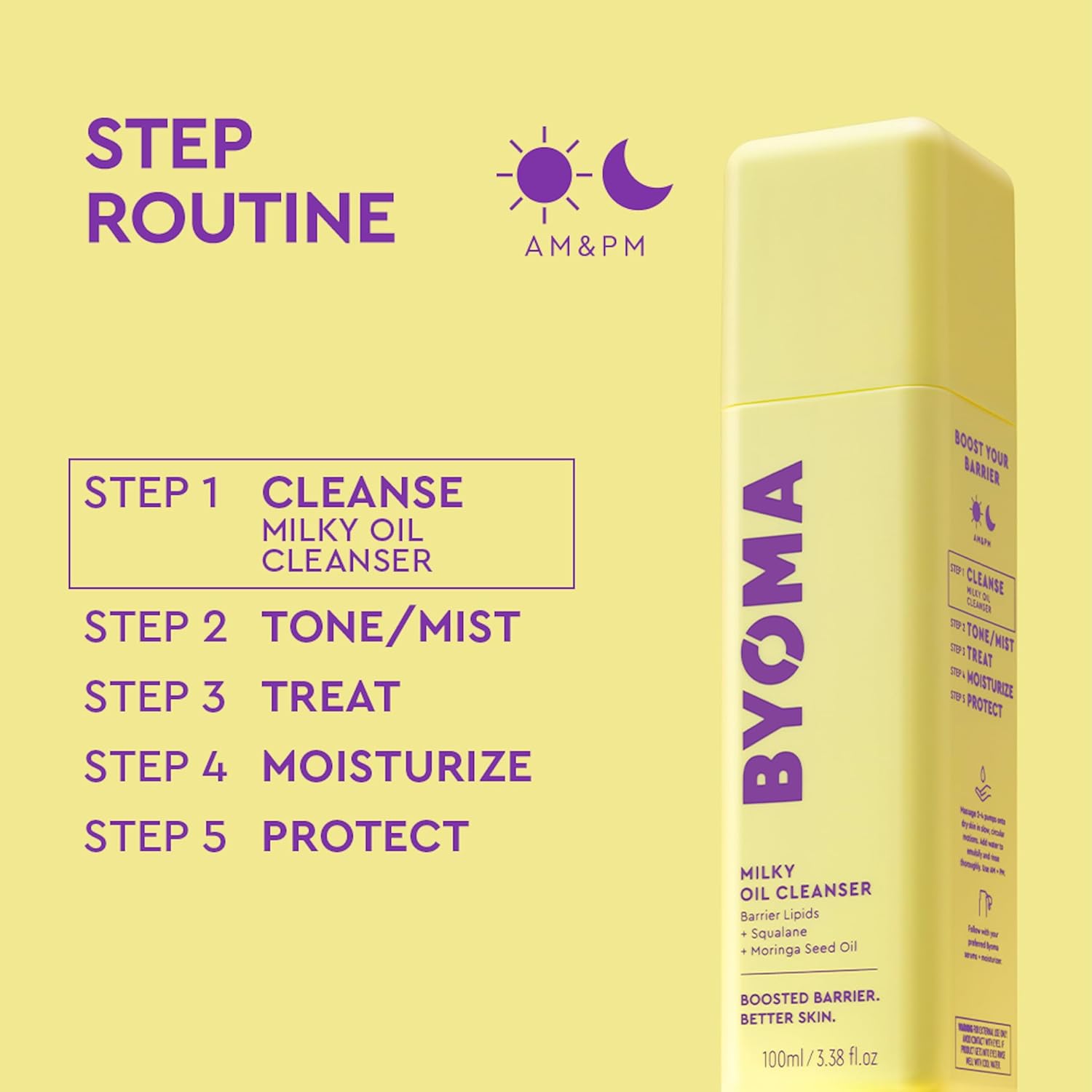 3.38 fl oz bottle format suitable for vanity or travel