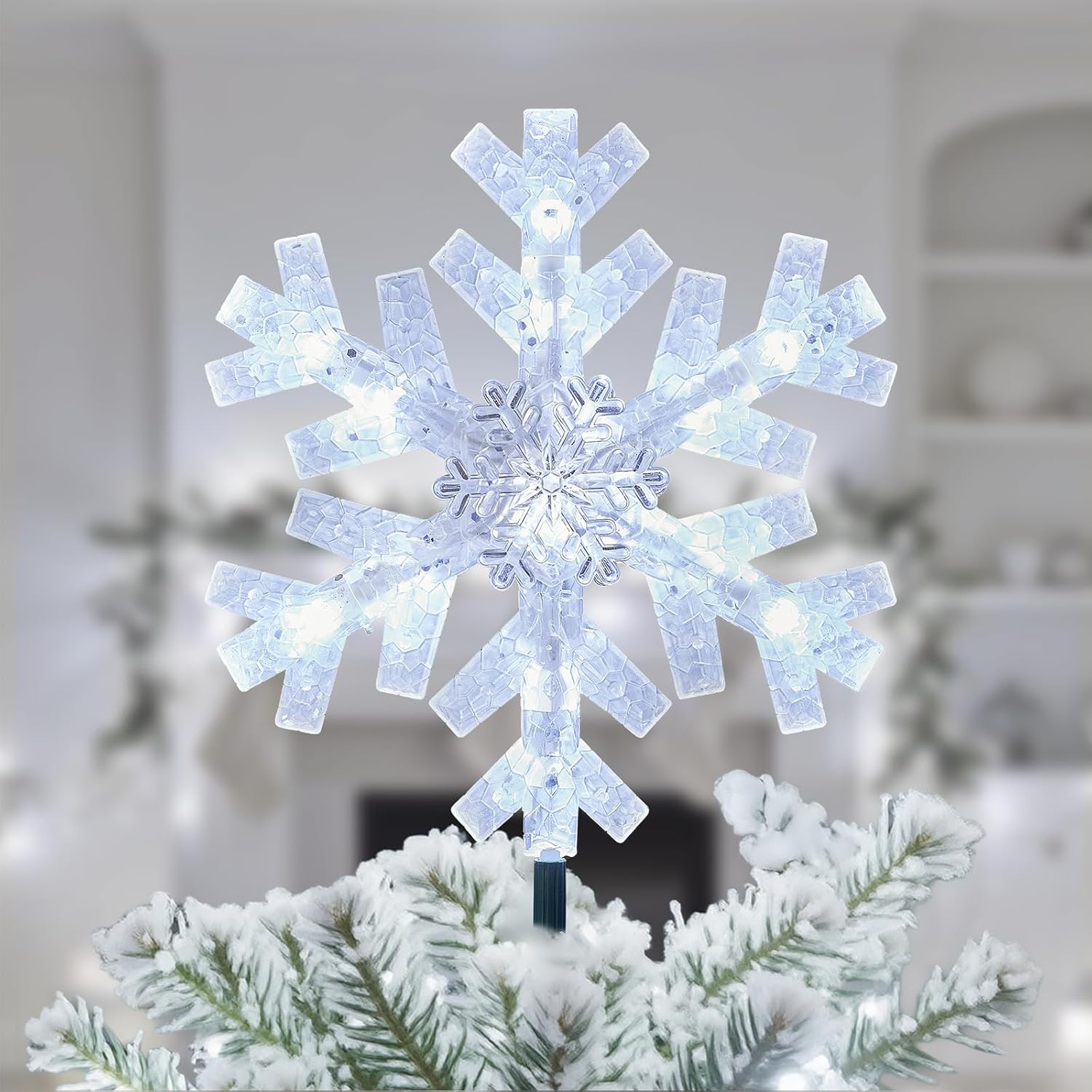 3d snowflake/star design made from premium pvc