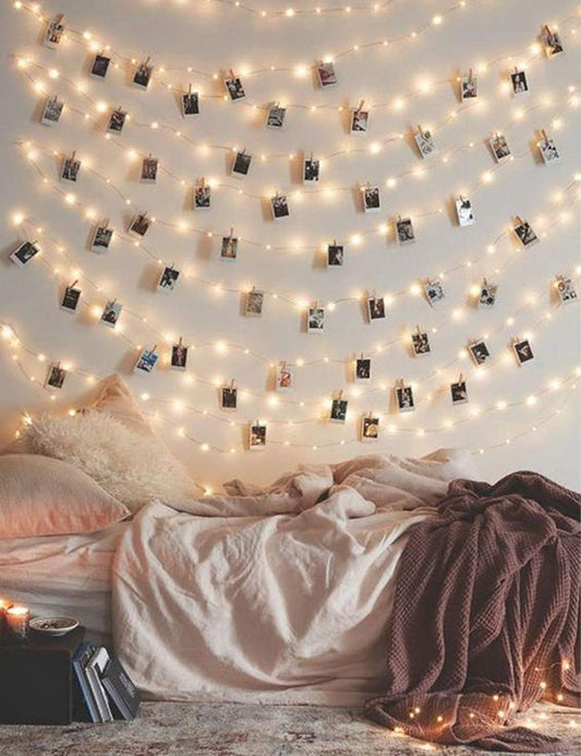 50 led bulbs on 17ft string with 10cm spacing between bulbs
