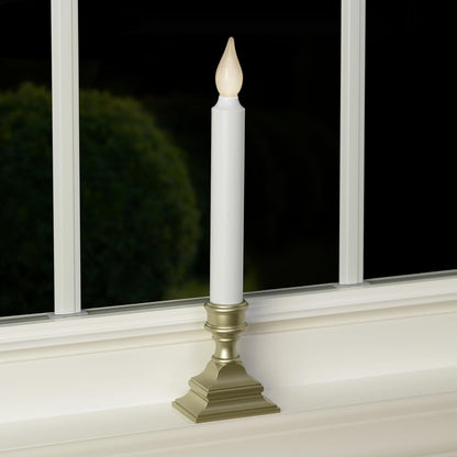 612 Vermont LED Window Candle Antique Bronze – Cool to the Touch Holiday Glow for Toddler Safe Homes
