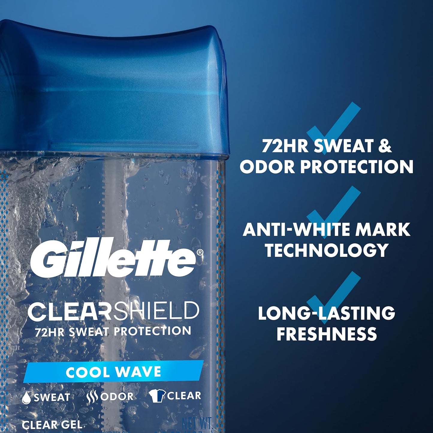 72-hour sweat and odor protection claim