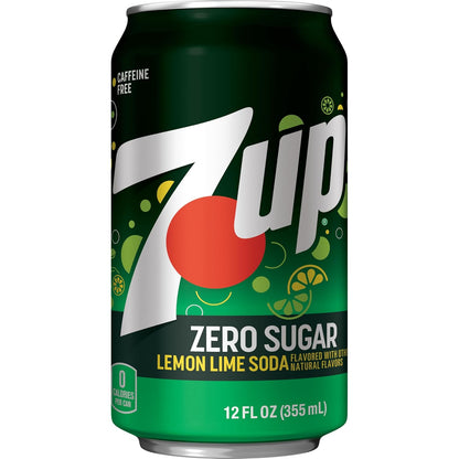 7UP Zero Sugar Soda, 12-Pack – Lightweight Beverage Supply for Backyard Gatherings