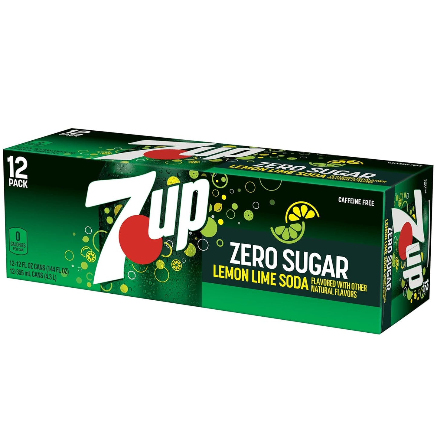 7UP Zero Sugar Soda, 12-Pack – Lightweight Beverage Supply for Backyard Gatherings