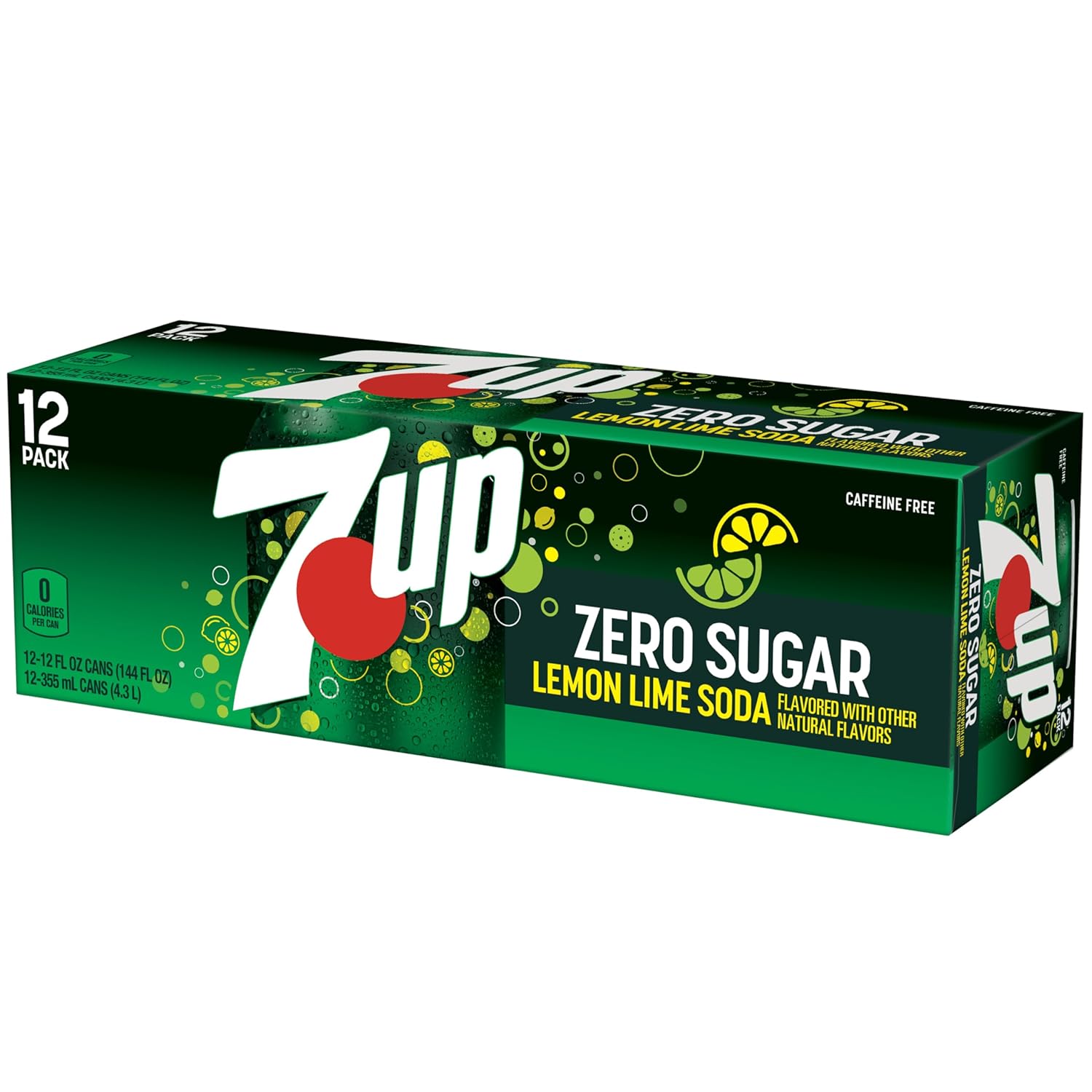 7UP Zero Sugar Soda, 12-Pack – Lightweight Beverage Supply for Backyard Gatherings