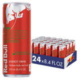 Red Bull Red Edition Watermelon Energy Drink – Late-Night Focus Drink for Remote Workstations