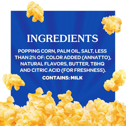 ACT II Xtreme Butter Microwave Popcorn – Lightweight, No-Mess Snack for Open-Air Movie Nights, Tailgates, and Park Picnics