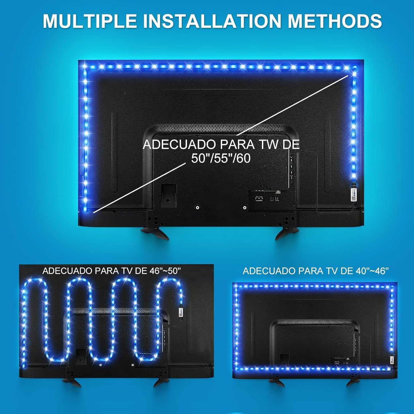 Ailitty AuroraStrip – Valentine's Day Gift for Him, Gaming Room LED Strip with Reactive Music Mode