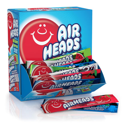 Airheads Sour Individually Wrapped Bars – Portable Trick-or-Treat Candy for Outdoor Halloween Bowls and Porches