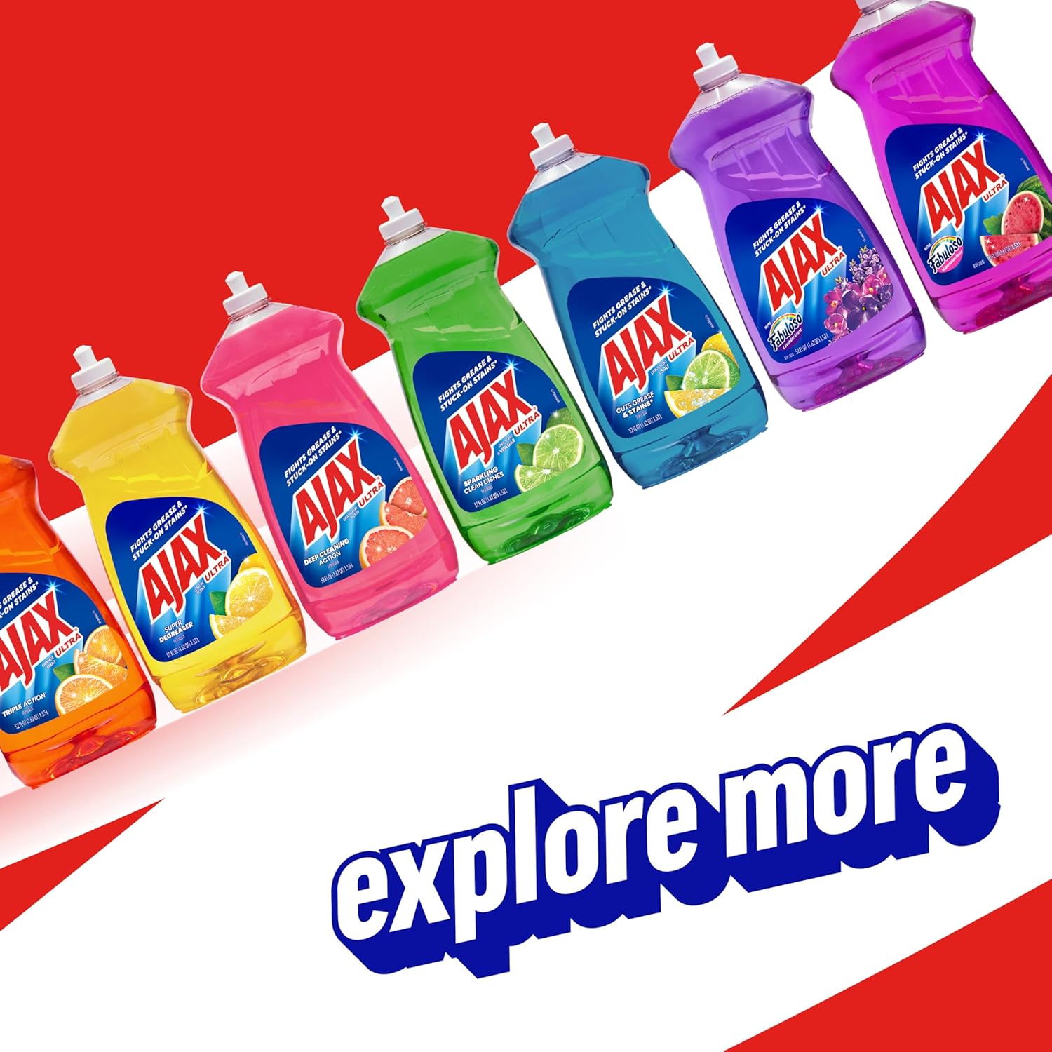 Ajax Powder Cleanser with Bleach - One-Powder Multi-Surface 12-Pack for Intentional Kitchens