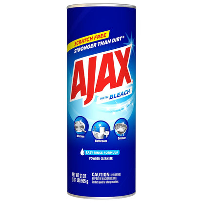 Ajax Powder Cleanser with Bleach - One-Powder Multi-Surface 12-Pack for Intentional Kitchens