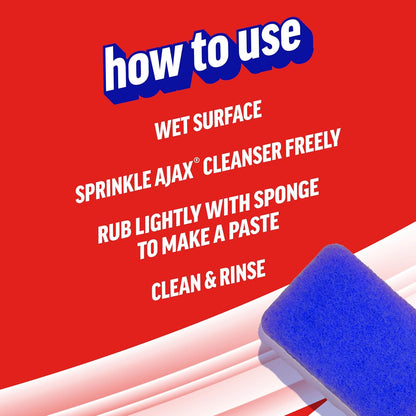 Ajax Powder Cleanser with Bleach - One-Powder Multi-Surface 12-Pack for Intentional Kitchens